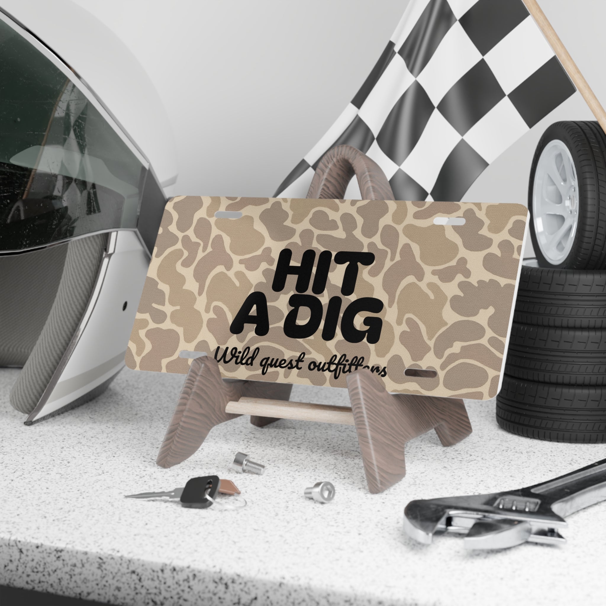 Hit A Dig front license plate