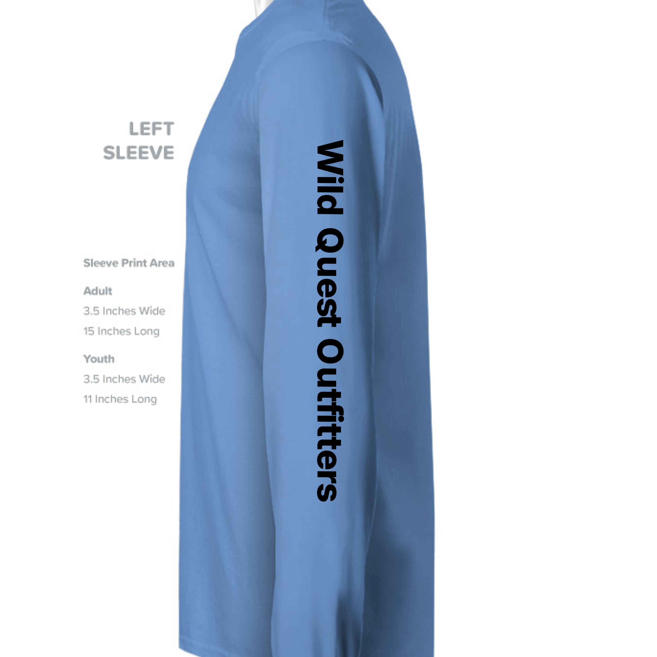 Azure Blue - SLEEVE_LEFT